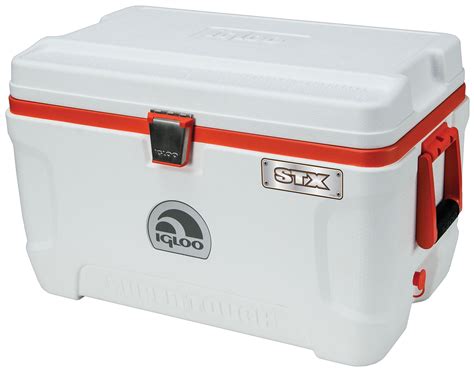 igloo 54 quart stainless steel cooler cool box|54 quart igloo marine cooler.